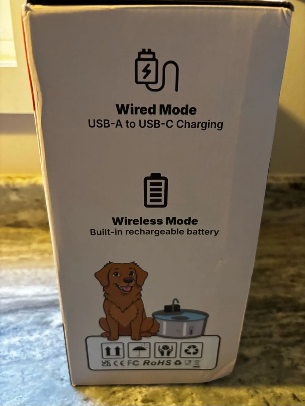 Selene Wireless Doggy Fountain - Stainless Silver 7L
